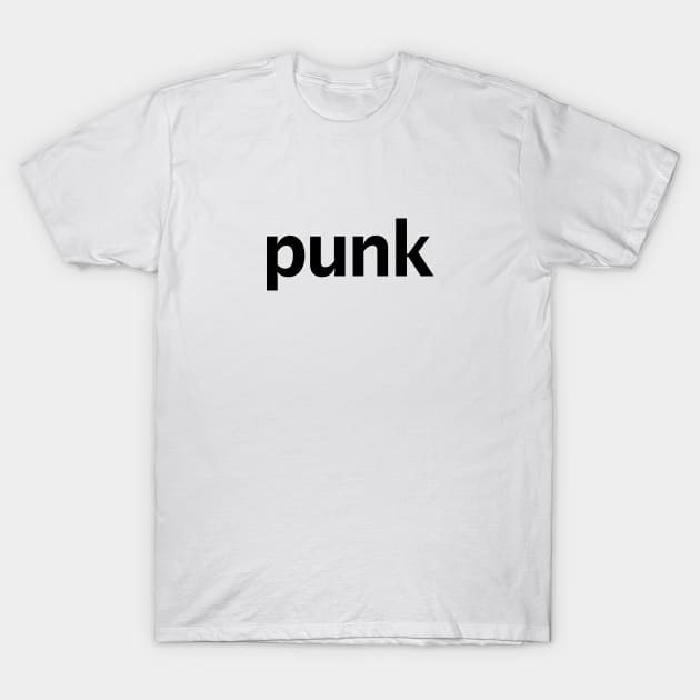 Punk Music Typography T-Shirt by ellenhenryart